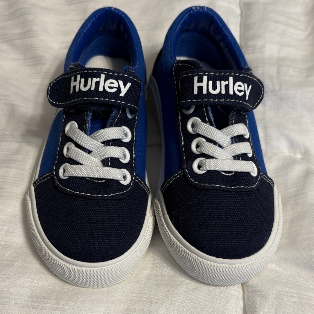 Hurley Kids' Black and Blue Sneakers